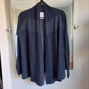 We Norwegians blue merino wool cardigan